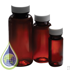 4oz (120ml) Amber PET Packer with 38-400 neck finish, bottle only