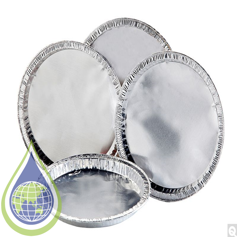 5" dia x 3/8" Deep Aluminum Moisture Balance Pan, 1 pack of 100