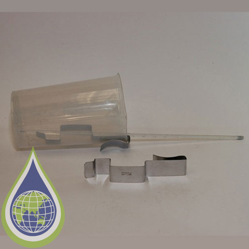 Thermometer Holder for holding thermometers to the side of a Beaker