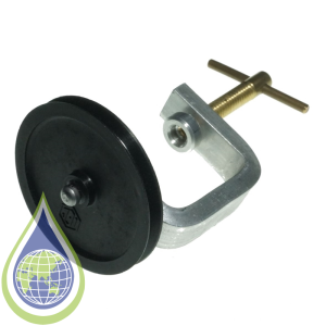Pulley, 50Mm Dia, Nylon, Horizontal, On Bench Clamp