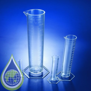 Azlon Measuring Cylinder, Moulded Graduations, Class B, Pmp (Tpx) 250 Ml