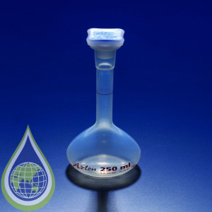Azlon Volumetric Flask, Class B, Pmp (Tpx), 25 Ml, Pp Stopper