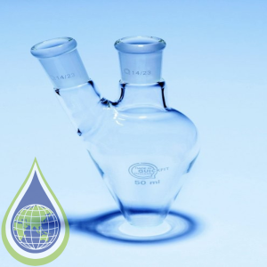 50Ml Flask Pear Shape Two Neck