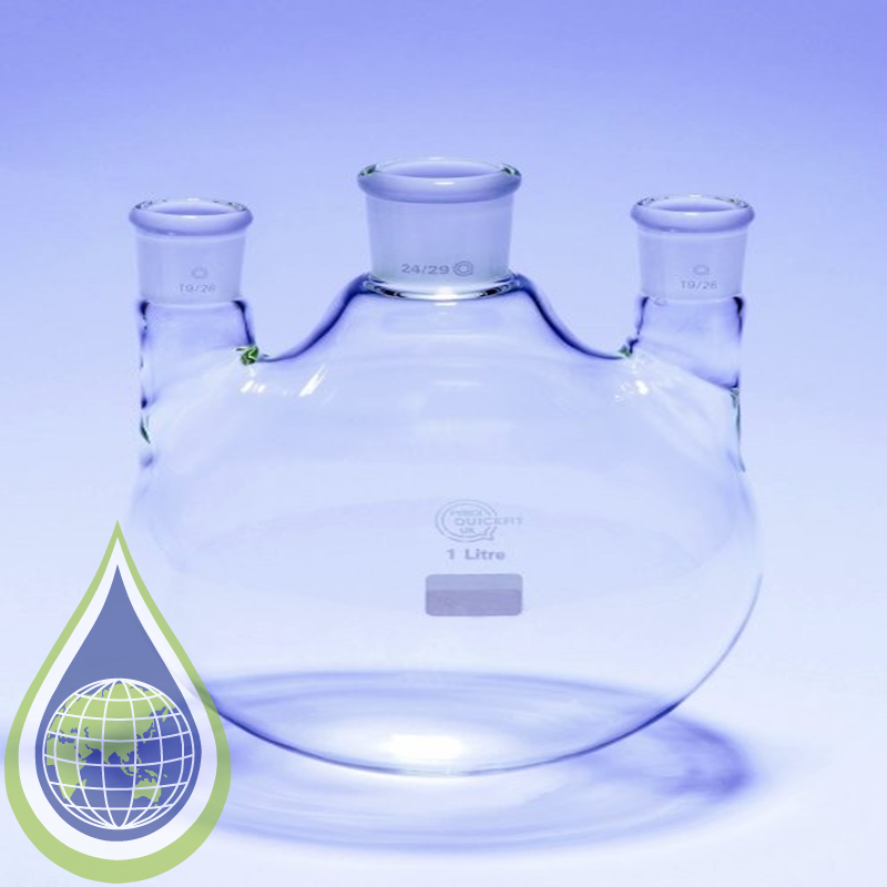 3000Ml Rb Flask Two Side Necks