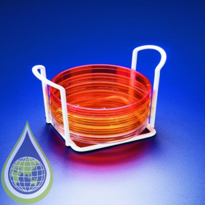 Azlon Petri Dish Stand Epoxy White