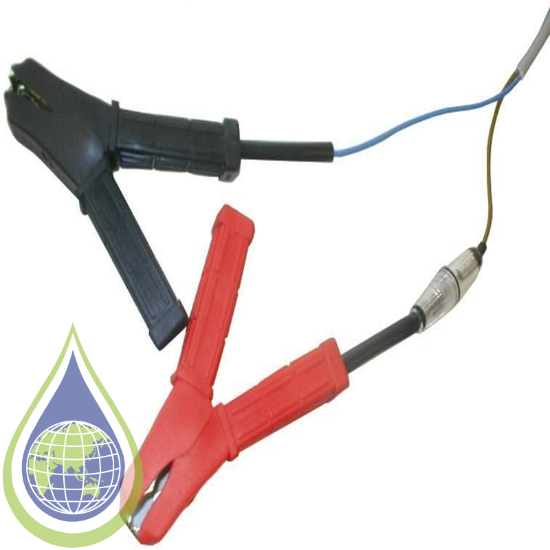 Testo 350 cable with battery clamps